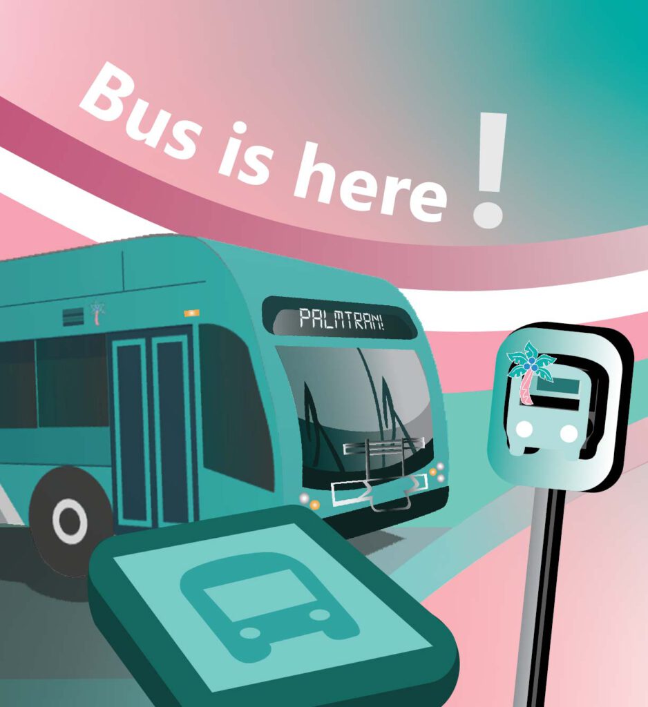 Bus is here icon