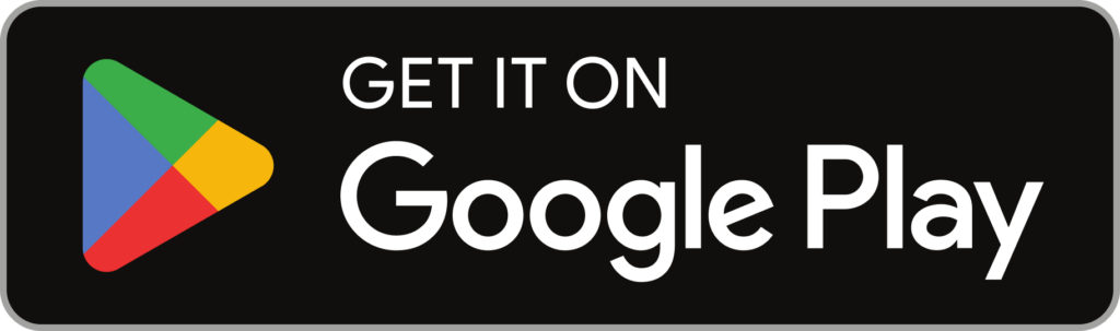 Download button for Google Play featuring a black background, Google Play icon, and white text reading "Get it on Google Play." Simple and modern design.