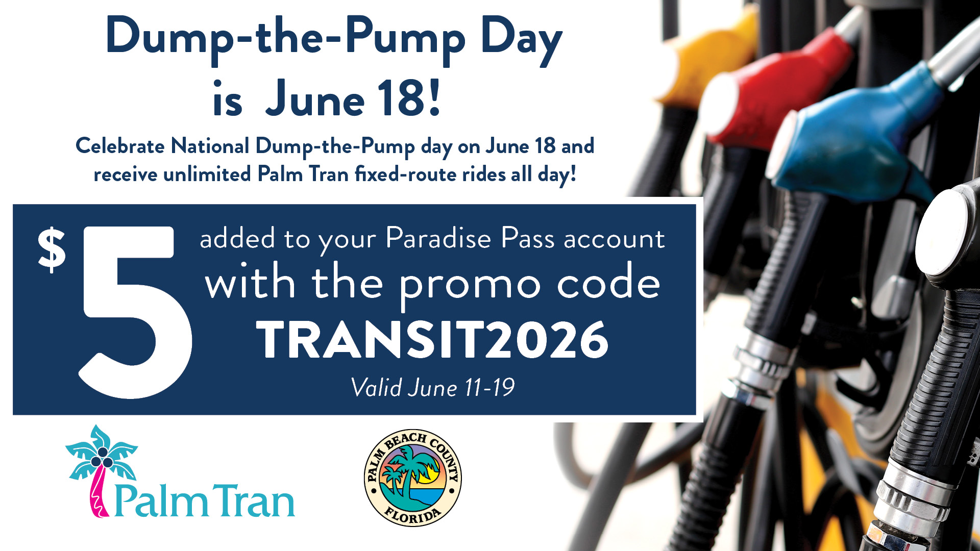 Dump the Pump promo flyer.